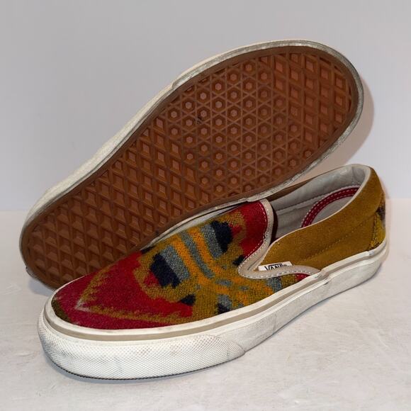 RARE Vans All Nations Skate Jam Limited Pendleton Slip On Sz 5.5 Van Doren main image 9